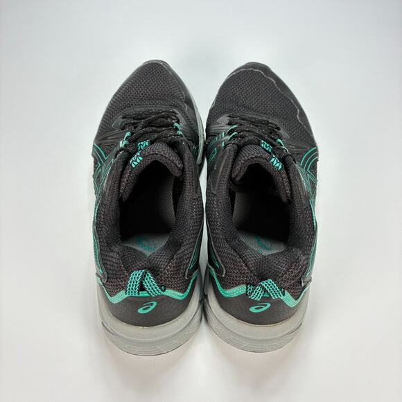 ASICS Gel-Venture 8 Black Green Trail Running Shoe Lace Up 1012B230 Women’s Sz 9 - Picture 6 of 10